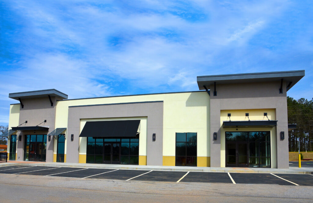 New,Commercial,Building,With,Retail,,Restaurant,And,Office,Space,Available